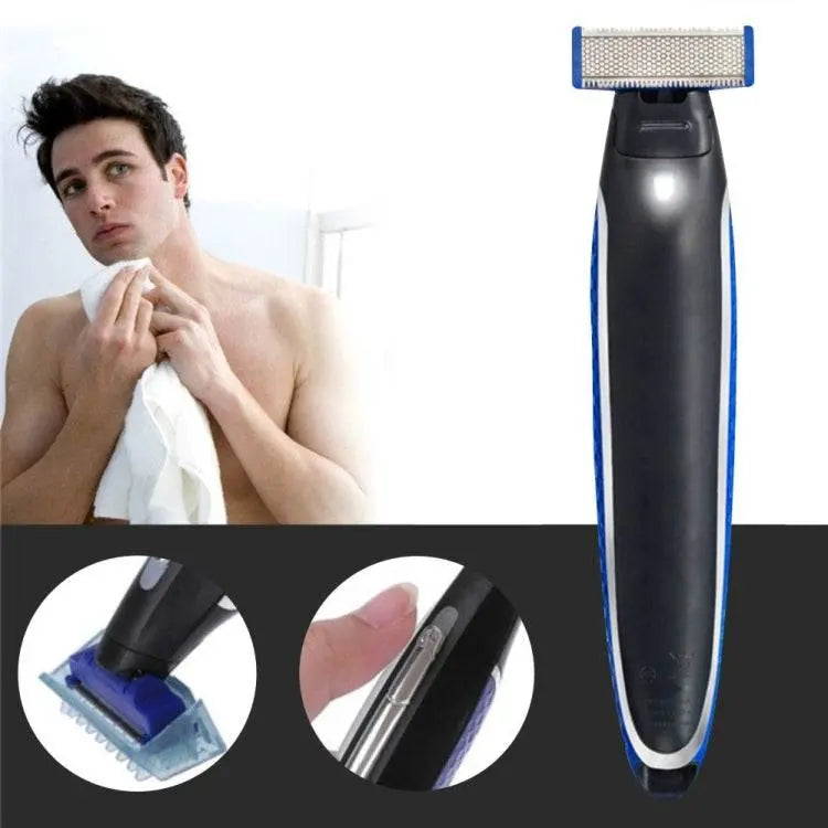 Electric Men Shaver Rechargeable Shaver Trimmer Black Blue 