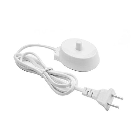 Electric Toothbrush Charging Cradle Replacement For Oral-B - white replacement charging base with cord and plug for Oral-B toothbrushes