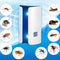 Electromagnetic Wave Mosquito Repeller For Home Use US Plug white ABS unit showing blue LED and pests it repels