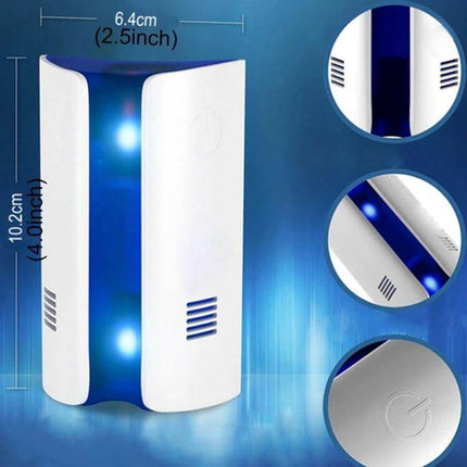 Electromagnetic Wave Mosquito Repeller For Home Use US Plug white ABS housing compact nightlight-style design for bedrooms kitchens offices