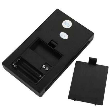 Electronic Diamond Gold Jewelry Scale 200g Capacity - black portable jewelry scale with battery compartment and removable back cover