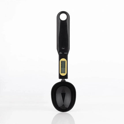 Electronic Measuring Spoon 500g 0.1g All Purpose Kitchen - black digital spoon scale with 30ml bowl, compact 5x7x2cm for spices and powders