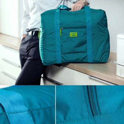 Embellish Foldable Travel Pouch Waterproof Nylon 44x35x19cm lightweight waterproof nylon travel bag folds compactly for weekend trips
