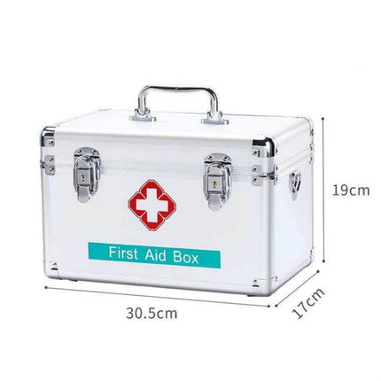 Emergency Aluminum Medicine Cabinet Small, Medium, Large, Extra Large compact ABS first aid box with aluminum frame and three-layer trays