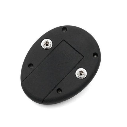 EMS Intelligent Leather Foot Massager For Daily Foot Massage - black oval EMS controller pad with electrode snaps