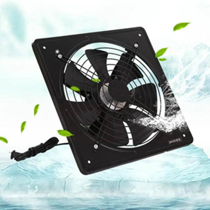 Exhaust Fan 12-Inch Window Ventilation for Kitchen black 7-blade 220V 60W window-mounted extractor fan