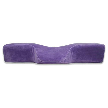 Eyelash Pillow Memory Foam 60x34x12 cm For Neck Support - purple crystal velvet ergonomic neck support pillow