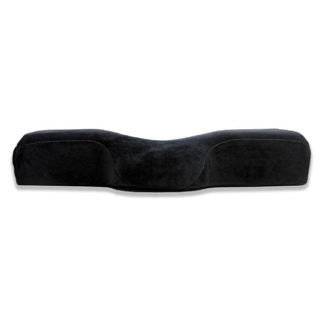 Eyelash Pillow Memory Foam 60x34x12 cm For Neck Support - black ergonomic memory foam pillow with crystal velvet cover and travel pouch