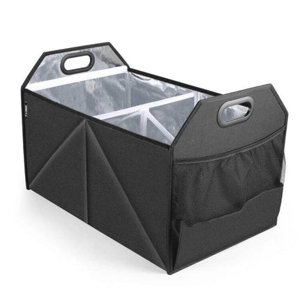 FunAdd Foldable Trunk Organizer Bag For Everyday Use - black 600D nylon collapsible car trunk organizer with dividers and side pocket
