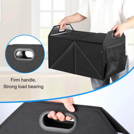 FunAdd Foldable Trunk Organizer Bag For Everyday Use black 600D nylon with reinforced handles folding trunk storage 56x36x36.5 cm