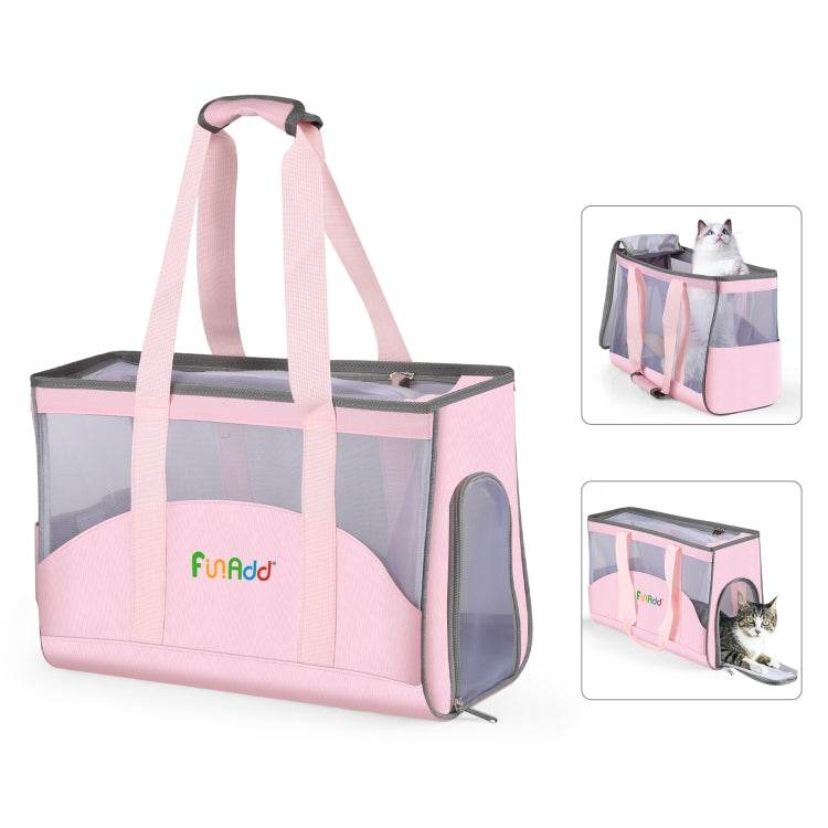 FUNADD Portable Breathable Pet Bag Outdoor Shoulder Tote Bag