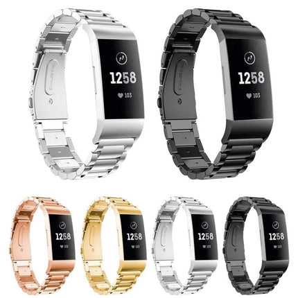 Stainless Steel Watch Band For Fitbit Charge 4 12mm