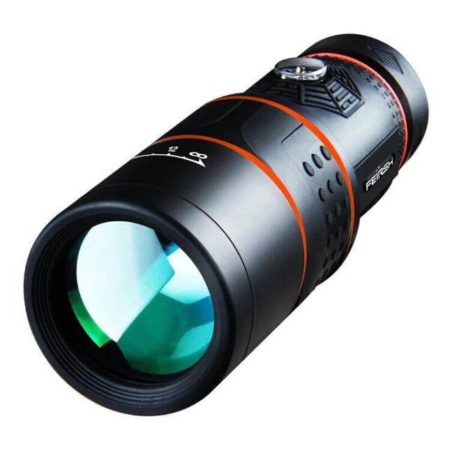 FEIRSH Night Vision Monocular For Everyday Use At Home And Outdoors compact 12x magnification black rubber-coated metal body
