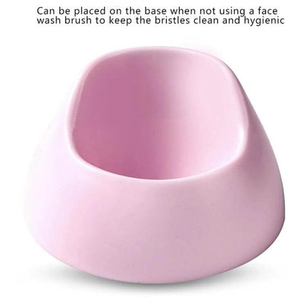 Facial Cleansing Brush USB Charging For Daily Pore Care pink brush base holder for hygienic storage and drying