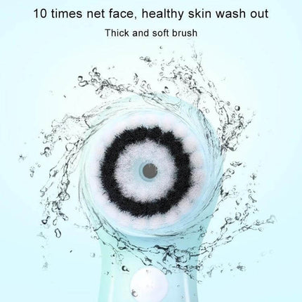 Facial Cleansing Brush USB Charging For Daily Pore Care - portable USB rechargeable brush head with thick soft bristles splashing water