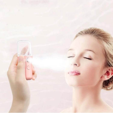 Facial Hydration Instrument USB Humidifier White For Daily Use - compact USB facial mist device in white for on-the-go skin hydration
