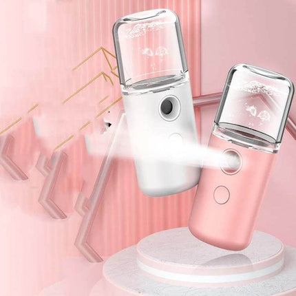 Facial Hydration Instrument USB Humidifier White For Daily Use - compact USB cold mist device for home, office and travel
