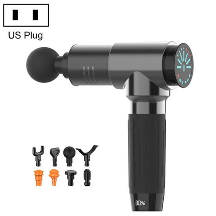 Fascia Muscle Vibration Massager For Full Body Relaxation handheld percussion massager with seven heads, nano silica gel grip and digital dial