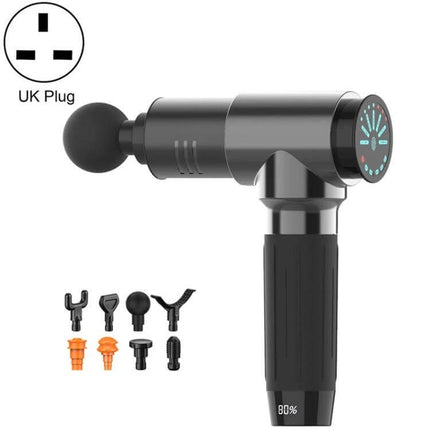 Fascia Muscle Vibration Massager For Full Body Relaxation handheld percussion gun with multiple heads and UK plug