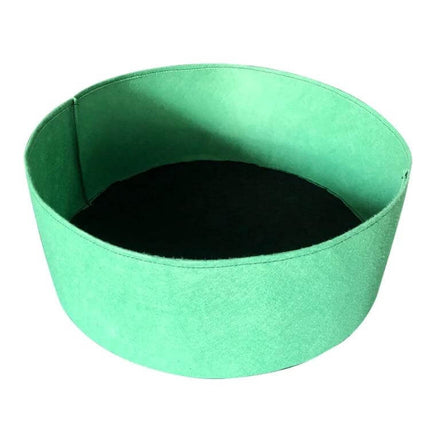 Felt Planting Barrel Bag For Indoor Plants 80x30cm - green breathable felt grow bag ideal for living room, balcony, office with large capacity