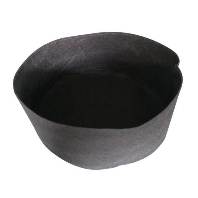 Felt Planting Barrel Bag For Indoor Plants 80x30cm - breathable black non-woven fabric grow bag for large indoor pots