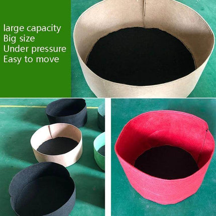 Felt Planting Barrel Bag For Indoor Plants 80x30cm breathable non-woven fabric large capacity planting container for living room balcony