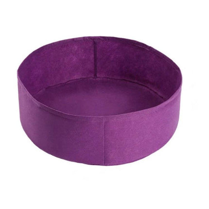 Felt Planting Barrel Indoor Round Plant Bag 50x20cm purple breathable non-woven fabric round grow bag for indoor herbs and balcony plants