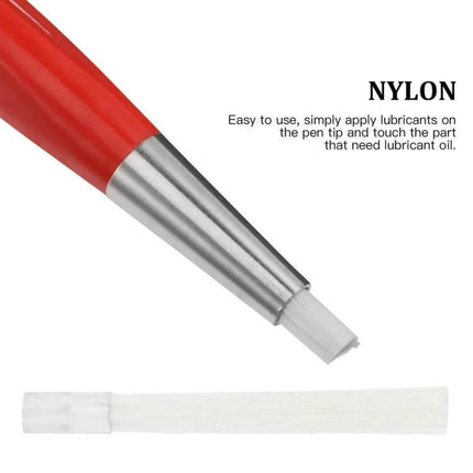 Fiberglass Pen Replacement Brush Head For Watches And Jewelry nylon bristle tip close-up showing insulated metal ferrule and replacement brush