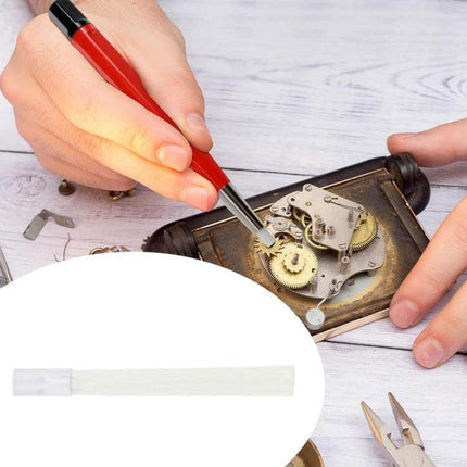 Fiberglass Pen Replacement Brush Head For Watches And Jewelry - nylon and fiberglass bristles for gentle, non-scratch cleaning of watches, jewelry, coins