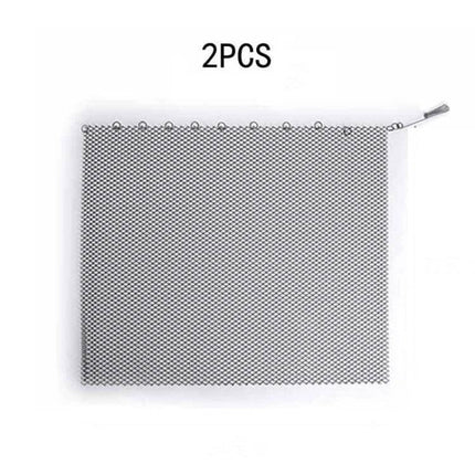 Fireplace Metal Mesh Screen 61x50.8cm Foldable For Safer Fires - heat-resistant foldable mesh barrier to contain sparks and protect hearth