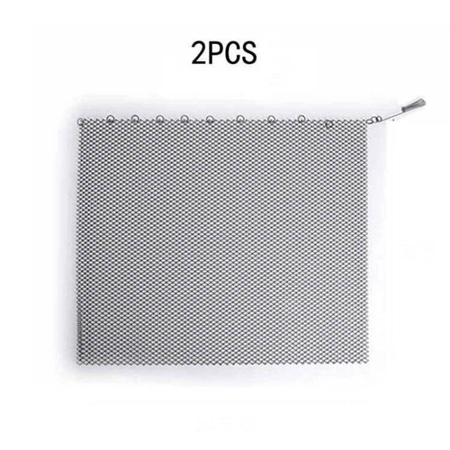 Fireplace Metal Mesh Screen 61x50.8cm Foldable For Safer Fires - heat-resistant foldable mesh barrier to contain sparks and protect hearth