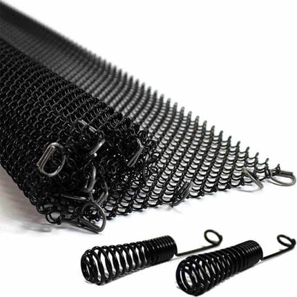 Fireplace Metal Mesh Screen 61x50.8cm Foldable For Safer Fires - black heat-insulating foldable fireplace spark guard with springs