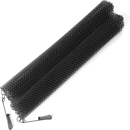 Fireplace Metal Mesh Screen 61x50.8cm Foldable For Safer Fires - black foldable heat-resistant mesh barrier for spark and ember protection