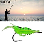 Green Shrimp with Hook / Green