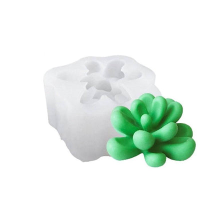 Fleshy 3D Silicone Mold For Soap And Candles Aromatherapy - food-grade non-stick succulent topper mold for DIY soaps and candles