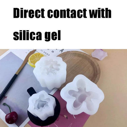 Fleshy 3D Silicone Mold For Soap And Candles Aromatherapy white food-grade silicone irregular shapes for DIY soaps and candle toppers