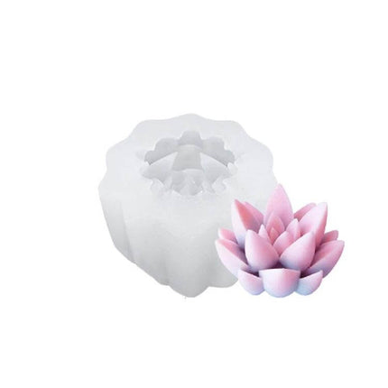 Fleshy 3D Silicone Mold For Soap And Candles Aromatherapy - food-grade non-stick lotus flower mold for DIY soap, candles, aromatherapy toppers