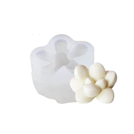 Fleshy 3D Silicone Mold For Soap And Candles Aromatherapy - food-grade non-stick flower-shaped mold for DIY soaps, candles, and aromatherapy toppers