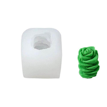 Fleshy 3D Silicone Mold For Soap And Candles Aromatherapy - food-grade non-stick rose topper mold for DIY soap, candles, aromatherapy projects