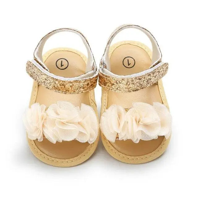 Flowers Baby Girls Shoes Anti-Slip Sandals Prewalkers Style