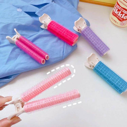 Fluffy Hair Clips For Volumizing Roots pink and pastel set of hollow ABS grip clips for creating root lift and fluffy volume