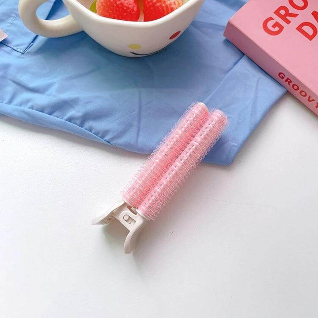 Fluffy Hair Clips For Volumizing Roots pink ABS hollow-body clip with long teeth for root lift and natural fluffy crown