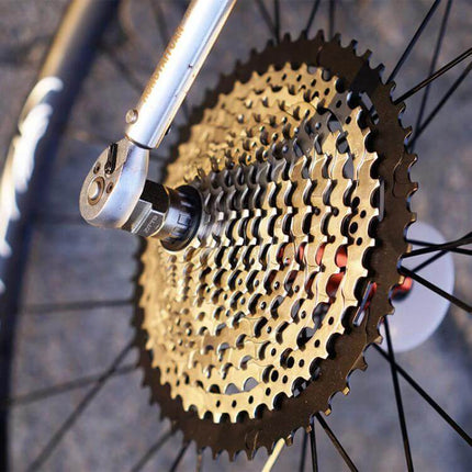 Flywheel Installation and Removal Sleeve Set for Road and Mountain Bikes 2 Pack - steel two-piece tool on bicycle cassette for safe gear installation and removal