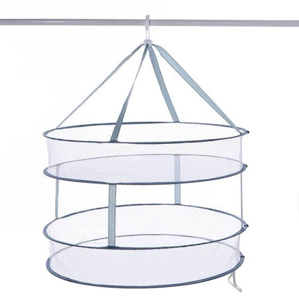 Foldable Clothes Drying Rack With Net 61 x 76cm For Sweaters hanging three-tier mesh flat drying rack for sweaters and small garments