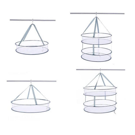 Foldable Clothes Drying Rack With Net 61 x 76cm For Sweaters hanging three-tier breathable net for flat sweater drying in small spaces