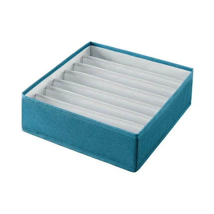 Foldable Drawer Clothes Storage Box, 24 Grids Gray - gray 24-grid fabric drawer organizer for socks, underwear, belts, scarves