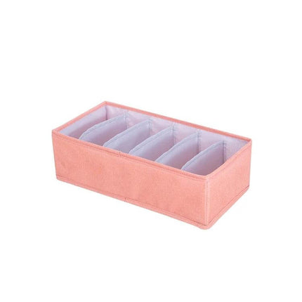 Foldable Drawer Clothes Storage Box, 24 Grids Gray - gray 24-grid fabric organizer for socks, underwear, scarves, drawer storage