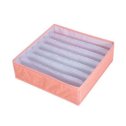 Foldable Drawer Clothes Storage Box, 24 Grids Gray - gray 24-grid foldable organizer for socks underwear scarves in dresser drawer