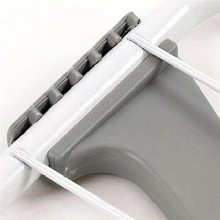 Drying Rack Foldable For Indoor Balcony Everyday Home Use - close-up of anti-rust metal mesh frame and cord attachment