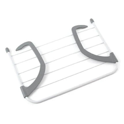 Drying Rack Foldable For Indoor Balcony Everyday Home Use - compact metal mesh hanger for socks, shirts, towels and baby garments, rust-resistant
